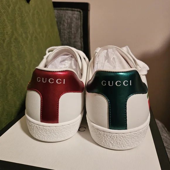 ATHANTIC GUCCI Sneakers White BRAND NEW SIZE 6.5 M 8.5 W.with COA - Picture 6 of 10